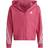 Adidas Kid's Future Icons 3-Stripes Full Zip Hoodie - Preloved Fuchsia/White (IC0119)