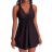 Shapermint Essentials Knot-Front Swim Dress - Black