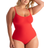 Shapermint Essentials All Day Every Day Scoop Neck Bodysuit - Racing Red