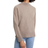 ASKET The Mock Neck Sweater - Brown Melange