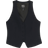 River Island Button Front Waistcoat - Black
