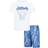 Nike Kid's MJ Sport SS T-shirt & Shorts Set - Blue (85C996-U1R)