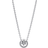 Pandora Sparkling Round Halo Pendant Collier Necklace - Silver/Transparent