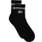 Alo Unisex Half Crew Throwback Sock - Black/White