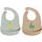 OYOY Yummy Silicone Bib 2-pack Minty/Camel