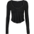 Gina Tricot Lace Detail Top - Black