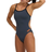 Arena Women's Team Swimsuit Challenge Solid - Asphalt/Black