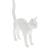 Seletti Jobby the Cat - White Bordlampe 46cm