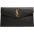 Saint Laurent Uptown Calfskin Leather Envelope Clutch - Noir