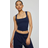 Garage Amber Portrait Neck Tank Top - Mariana Blue