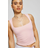 Garage Amber Portrait Neck Tank Top - Chalk Pink