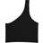 TALENTLESS Women's Asymmetrical Crop Tank - Pitch Black