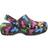 Crocs Classic Platform Graphic Clog - Butterfly/Black