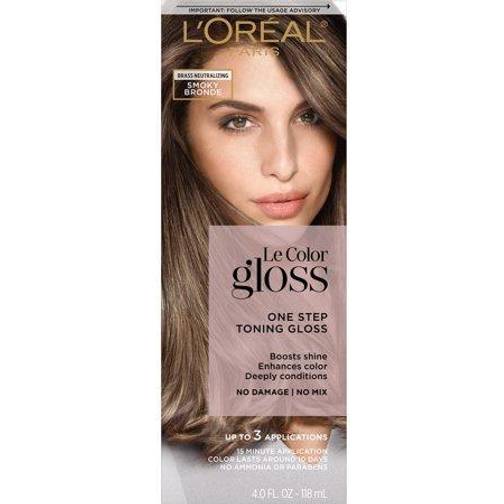 L'Oreal Le Color Gloss One Step Toning Gloss Smoky Bronde - Compare ...