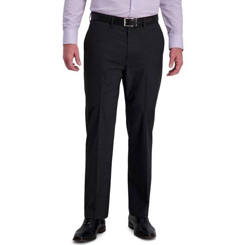 Haggar J.m. Men's Classic-Fit 4-Way Stretch Textured Plaid Performance ...