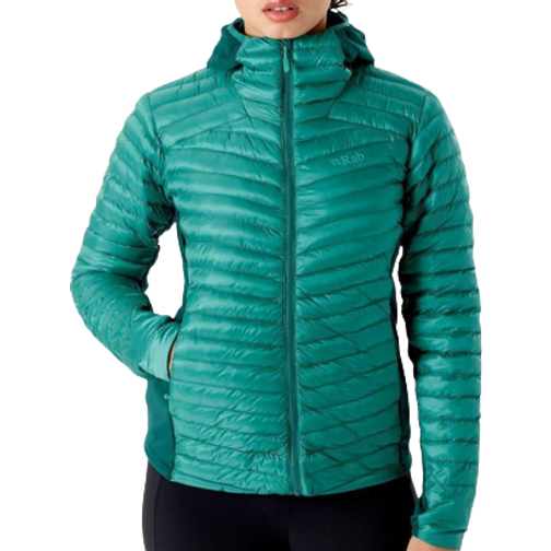 Rab Women's Cirrus Flex 2.0 Insulated Hooded Jacket Storm Green