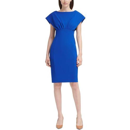 Calvin Klein Capelet Sheath Dress - Regatta - Compare Prices - Klarna US