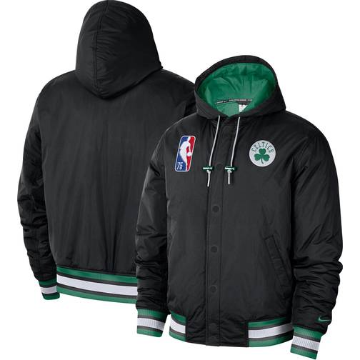 Nike Boston Celtics City Edition Courtside Hooded Full Zip Bomber ...