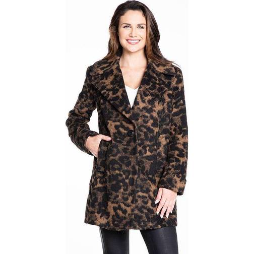 Kensie Women's Leopard Print Coat Leopard Leopard • Price