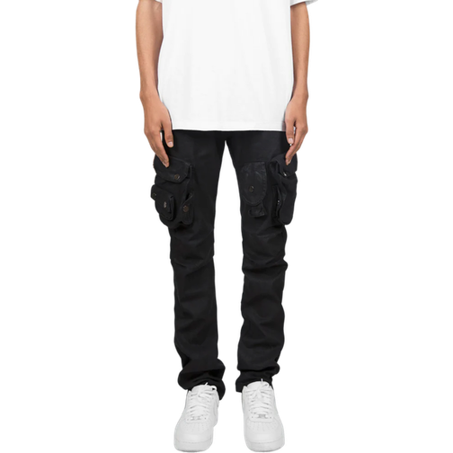 Mnml Waxed Denim Cargo Pants (2 stores) • See Klarna