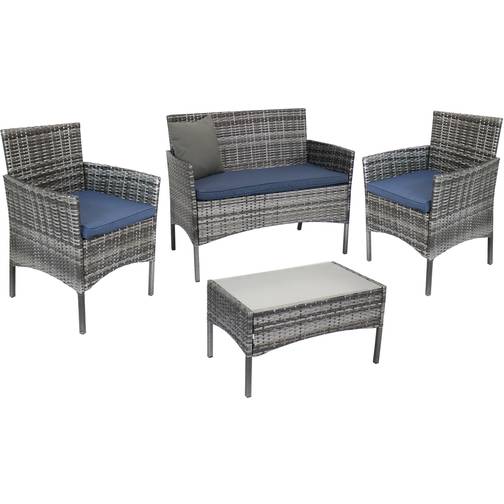 Sunnydaze Dunmore Mixed Outdoor Lounge Set • Price