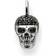 Thomas Sabo Rebel At Heart Skull Pendant - Silver/Black