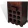 vidaXL Antique Wooden Wine Rack 27x79cm