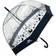 Trespass Papillon Clear Umbrella Butterfly Print