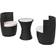 vidaXL 41991 Café-Set, 1 Bord inkl. 2 Stolar