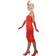 Smiffys Flapper Costume with Long Dress Red