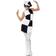 Smiffys 1960's Party Girl Costume Black & White