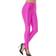 Smiffys 80's Disco Spandex Leggings Neon Pink