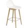 Muuto Fiber Wood Base with Backrest Barhocker 87.5cm