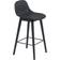 Muuto Fiber Wood Base with Backrest Barhocker 87.5cm