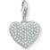 Thomas Sabo Charm Club Heart Pavé Charm Pendant - Silver/White