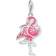 Thomas Sabo Charm Club Flamingo Charm Pendant - Silver/Pink