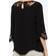 Cream Kalanie Blouse - Pitch Black