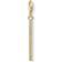 Thomas Sabo Charm Club Vertical Bar Short Charm - Gold/White