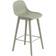 Muuto Fiber Wood Base with Backrest Barhocker 97.5cm