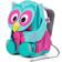 Affenzahn Olina Owl Large - Turquoise/Rose/Yellow