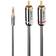 Lindy Cromo Line 2RCA-3.5mm 1m