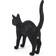 Seletti Jobby The Cat - Black Table Lamp 18.1"