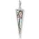 Thomas Sabo Charm Club Triangle Charm Pendant - Silver/Mother of Pearl