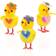 Baker Ross Pom Pom Chicks 6-pack