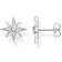 Thomas Sabo Star Ear Studs - Silver/Transparent