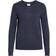 Vila Ril Round Neck Knitted Pullover - Blue/Total Eclipse