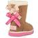 UGG Toddler Bailey Bow II - Chestnut/Pink Azalea