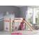 Vipack Pino Mini Loft Bed with Princess Curtain