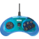 Retro-Bit Sega Mega Drive Mini 6-B Controller - Blue