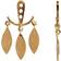 Stine A Dancing Three Leaves Behind Ear Earring - Gold